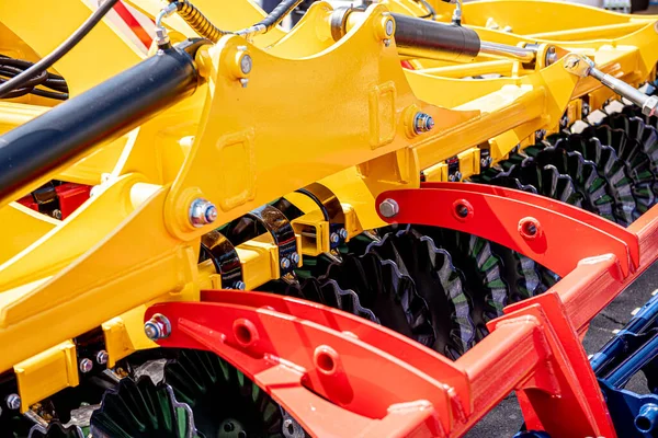 新しい近代的な農業機械設備の詳細 — ストック写真