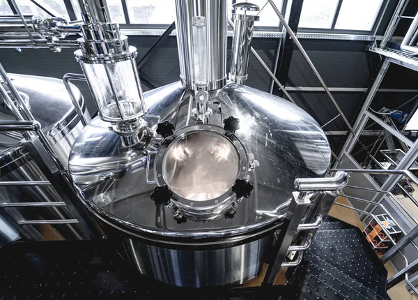 Craft beer brewing equipment in privat brewery