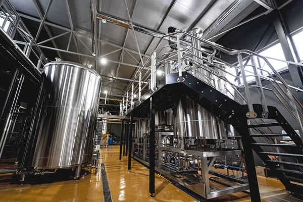 Craft beer brewing equipment in privat brewery