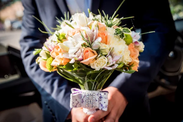 Buquê de casamento. Noiva. — Fotografia de Stock