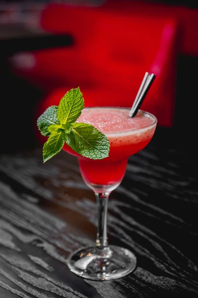 red Cocktail with mint