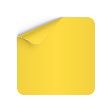 Resimde yeşil kıvrık ile sarı kağıt not defteri