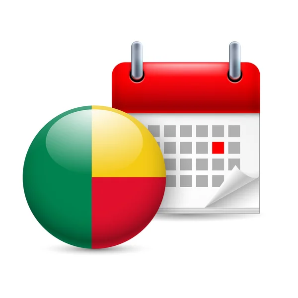 Icon of national day in benin — Stock Vector