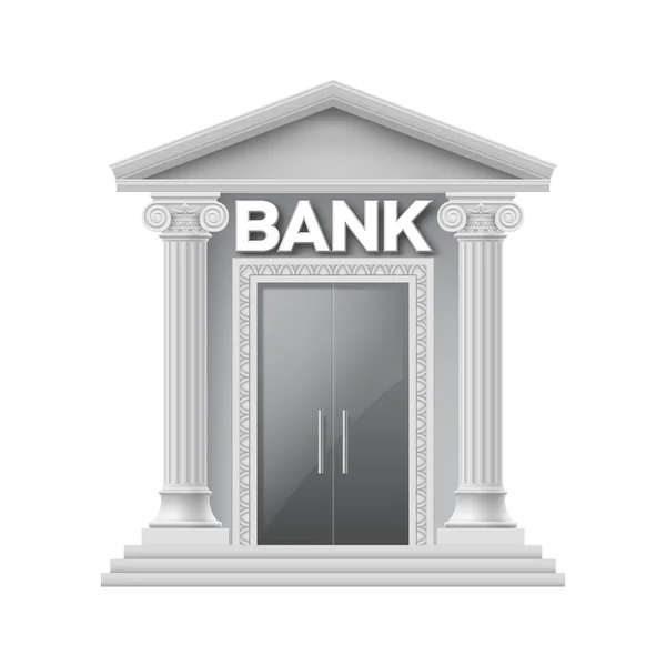 Bâtiment en pierre de la banque — Image vectorielle