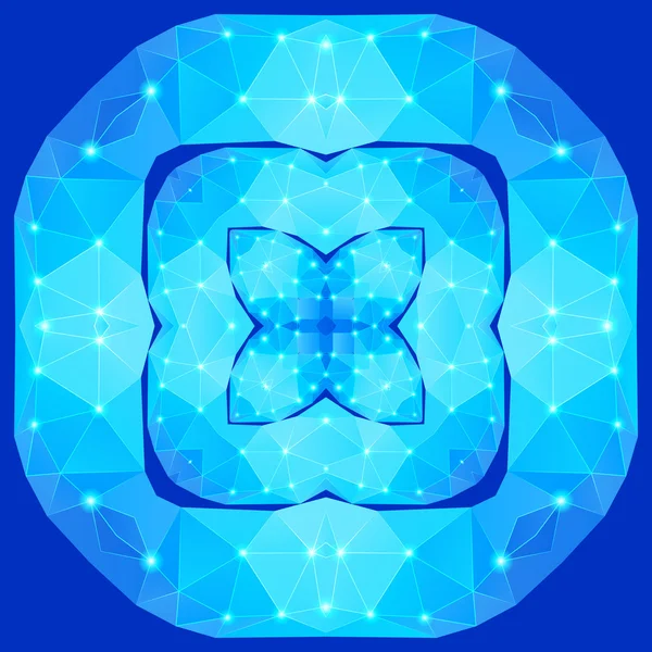 多角形の幾何学的な星座 — ストックベクタ