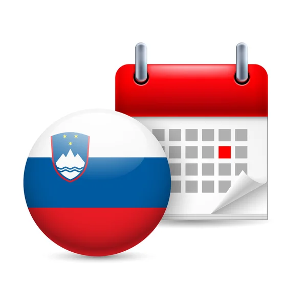 Icon of national day in slovenia — Stock Vector