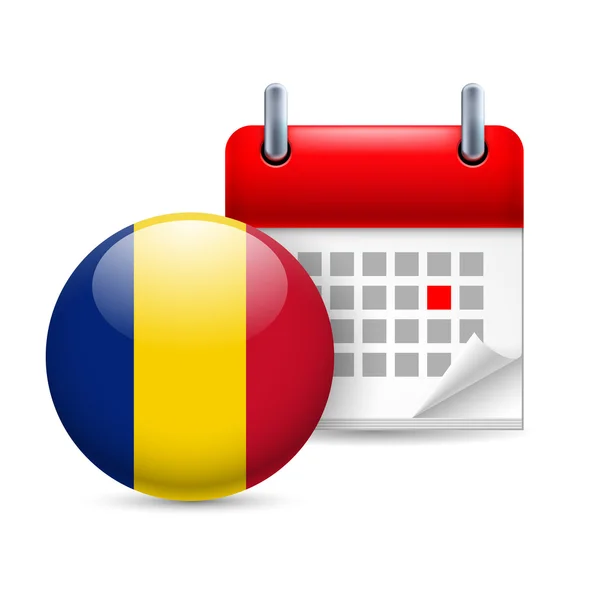 Icon of national day in romania — Stock Vector