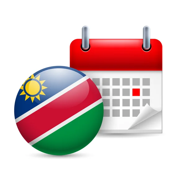 Ikonen för Nationaldagen i namibia — Stock vektor