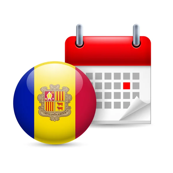 Ikona święto narodowe w Andorze — Wektor stockowy
