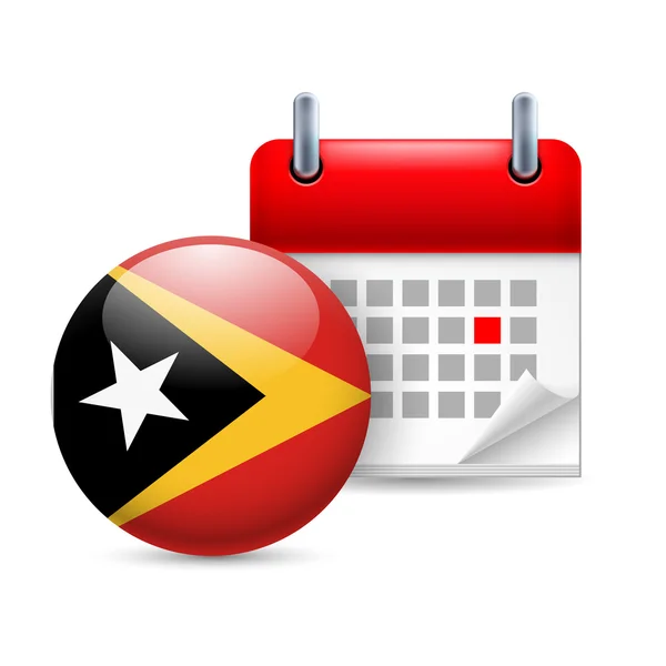 Icono del día nacional en Timor Oriental — Vector de stock