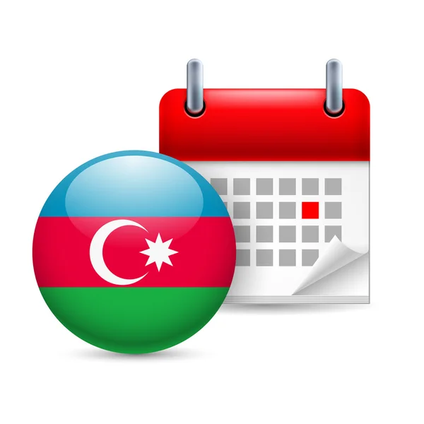 Икона национального дня в Азербаджане — стоковый вектор