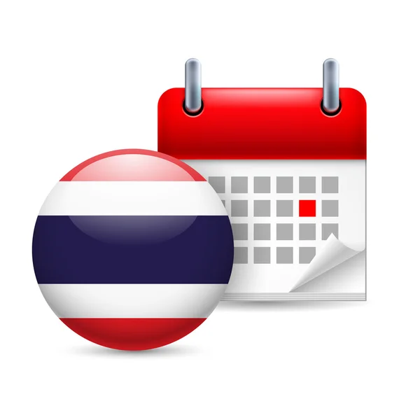 Icon of national day in thailand — Stock Vector