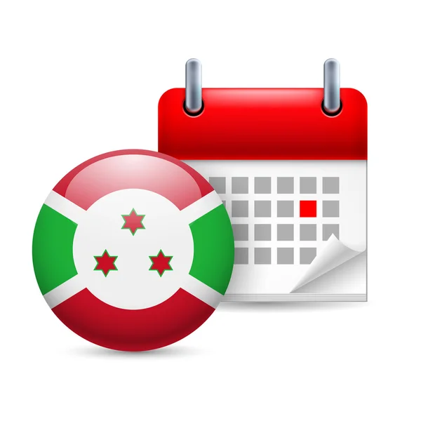 Icon of national day in burundi — Stock Vector