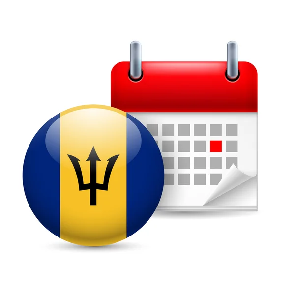 Icon of national day in barbados — Stock Vector