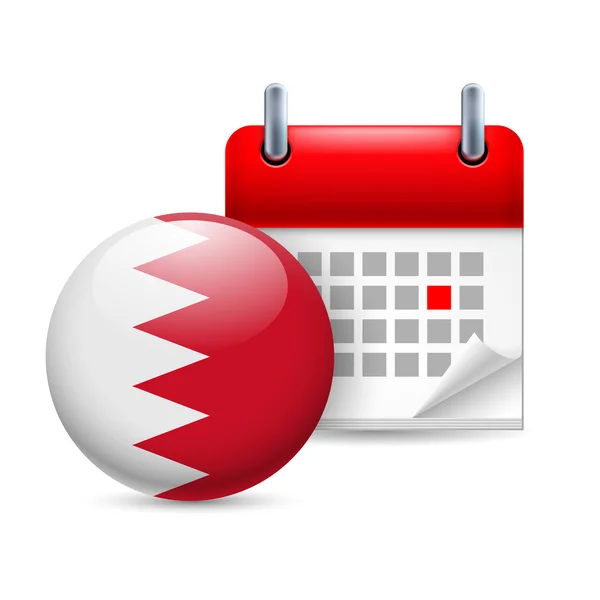 Icon of national day in bahrain — Stock Vector