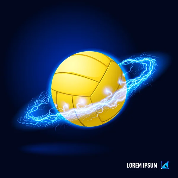 Volleyboll högspänning — Stock vektor