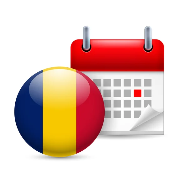 Icon of national day in chad — Stock Vector