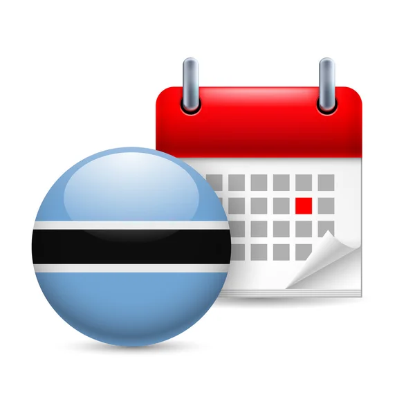 Icon of national day in botswana — Stock Vector