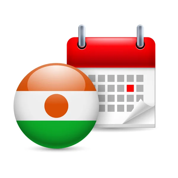 Icon of national day in niger — Stock Vector