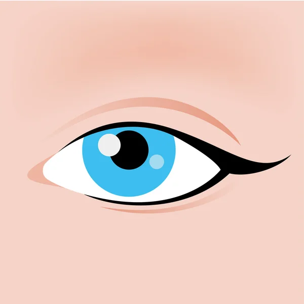 Icono de ojo en diseño plano para la idea creativa — Vector de stock
