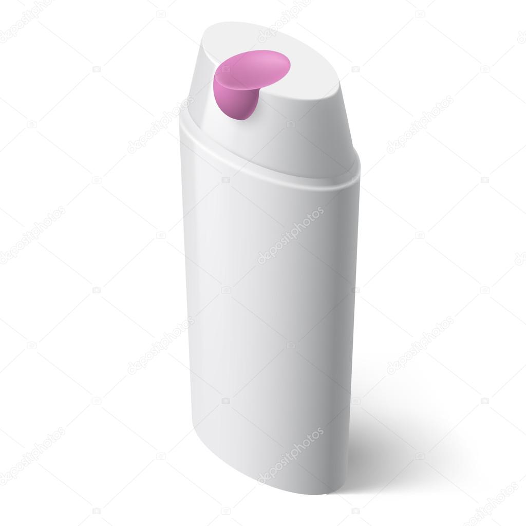Shampoo Icon in Isometric Style on White Background for Design