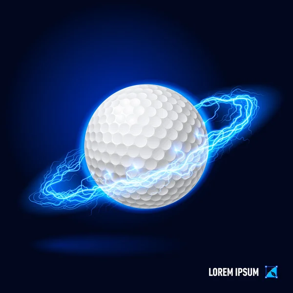 Golf high voltage — Stock Vector