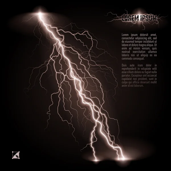 Sneda lightning line — Stock vektor