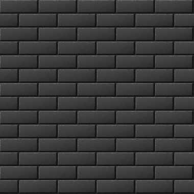 Sürekli çoğaltma için Seamless Modeli siyah tuğla duvar