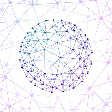 Internet web küre bağlı web arka plan üzerinde