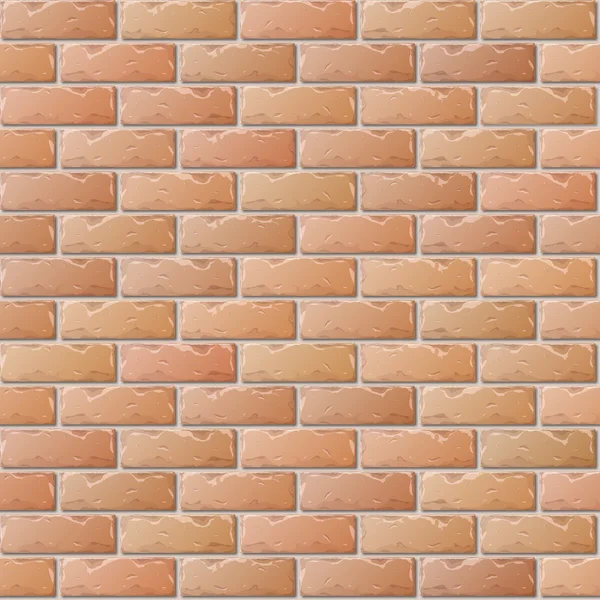 Old Brick Wall Seamless Pattern for Continuous Replicate — Stock Vector