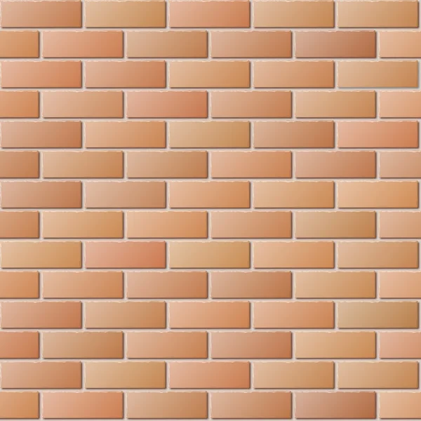 Brick Wall Seamless Pattern for Continuous Replicate — Stock Vector