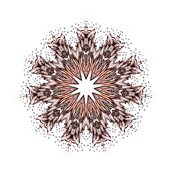 Декоративні круглі квітковий візерунок. Іслам Арабська Індійська Османської мотивів — стоковий вектор