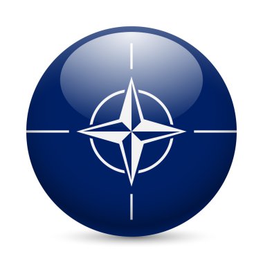 NATO yuvarlak parlak simgesi