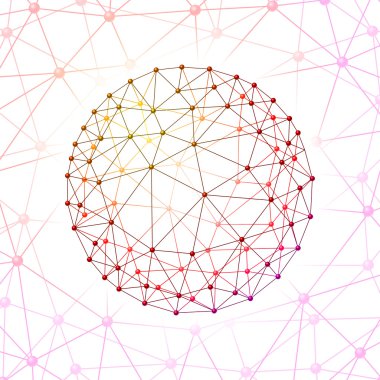 Internet web zarflar küre bağlı web arka plan üzerinde