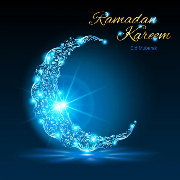 Ραμαζάνι Καρίμ ευχετήρια κάρτα — Διανυσματικό Αρχείο