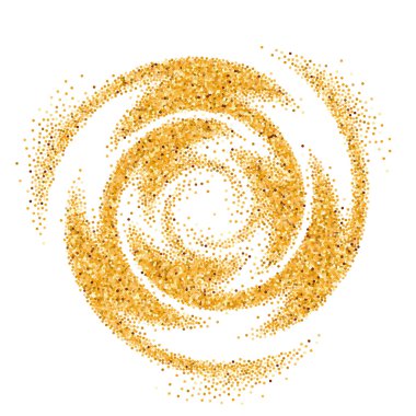 Altın ışıltılı dalga