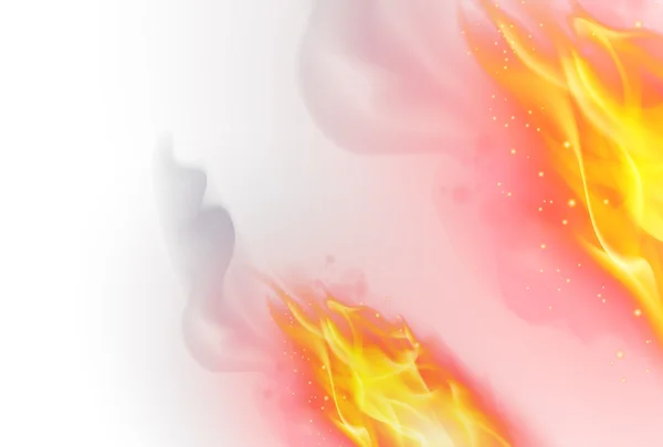 Elden flammar effekt — Stock vektor