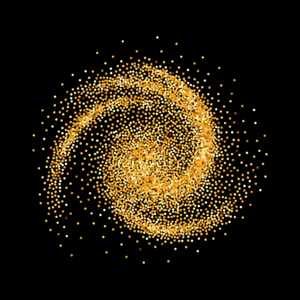 Gold vague scintillante — Image vectorielle