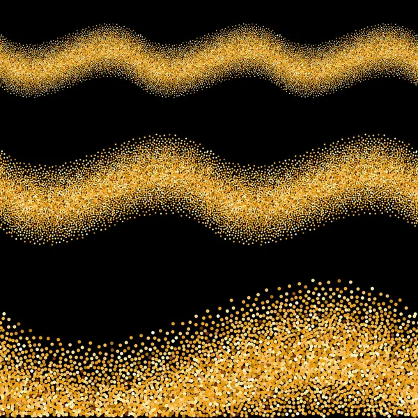 Gold vague scintillante — Image vectorielle