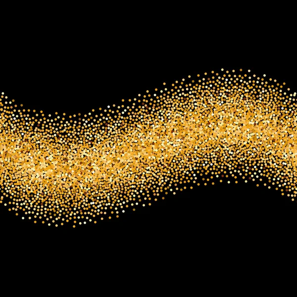 Gold vague scintillante — Image vectorielle