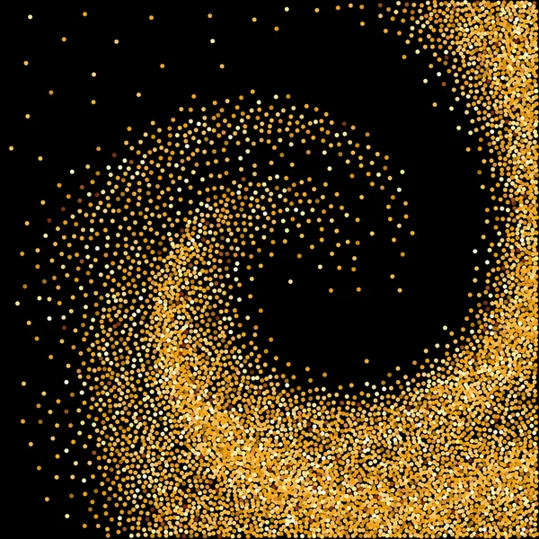 빛나는 골드 웨이브 — 스톡 벡터