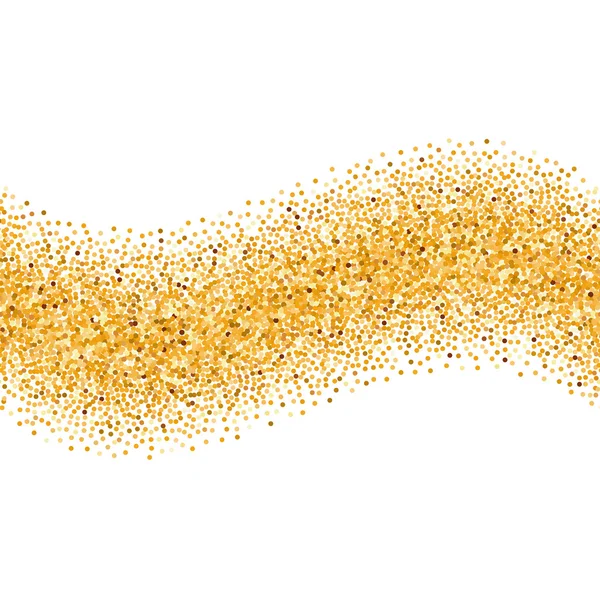 Gold vague scintillante — Image vectorielle