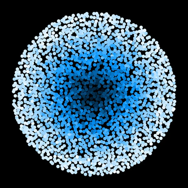 Glanz rund gepunktet — Stockvektor
