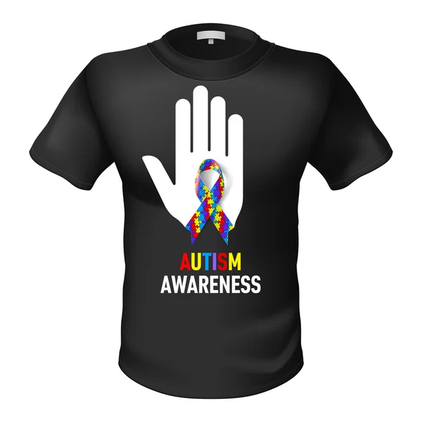 T-shirts consciência autismo — Vetor de Stock