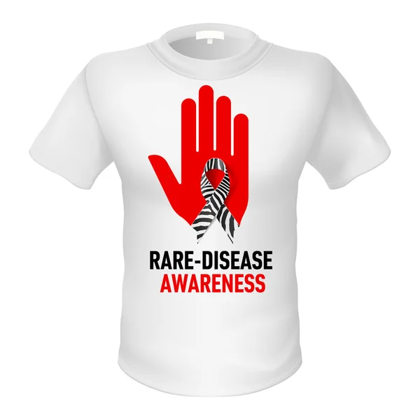 T-shirts sensibilisation aux maladies rares — Image vectorielle