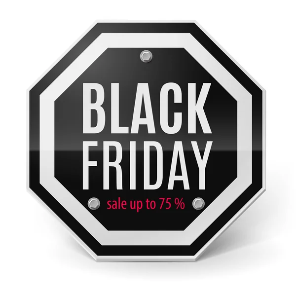 Label Black Friday kortingen — Stockvector