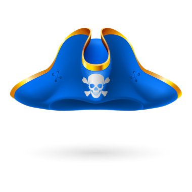 Pirate cocked hat clipart