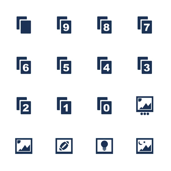 Image icons set — Stock Vector