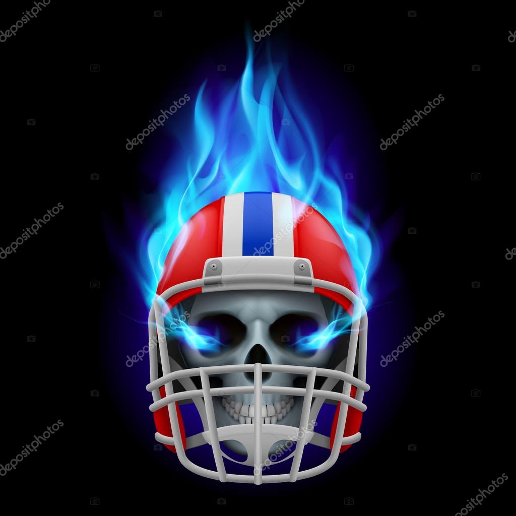 Skull Football Helmet