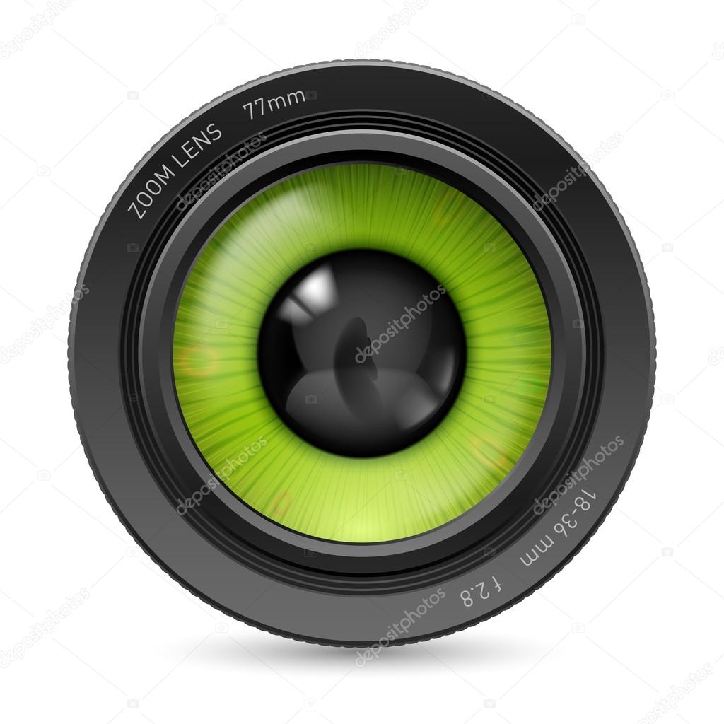 Camera lens eye — Stock Vector © dvargg 70500097